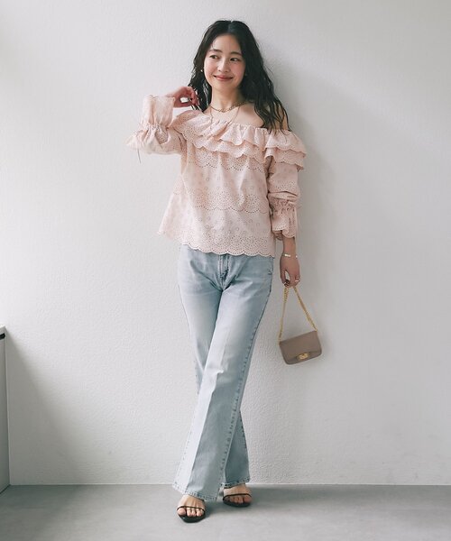 La boutique BonBon（ラブティックボンボン）の「【オウレンティ】ミニキルティングチェーンバッグ（トートバッグ・レディース・オフホワイト/ピンク/ブラック・FREE）」の21枚目の写真