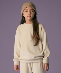 ベルベットコーデュロイスウェットシャツ[クリーム]