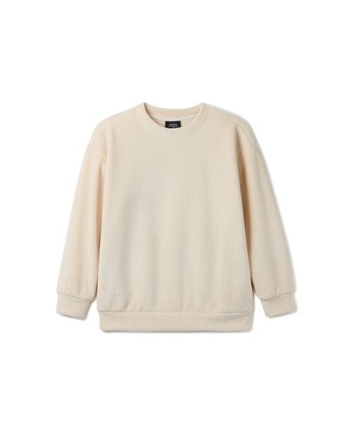 MUSINSA STANDARD KIDS（ムシンサスタンダードキッズ）の「ベルベットコーデュロイスウェットシャツ[クリーム]（スウェット・レディース・その他・100/110/130）」の7枚目の写真