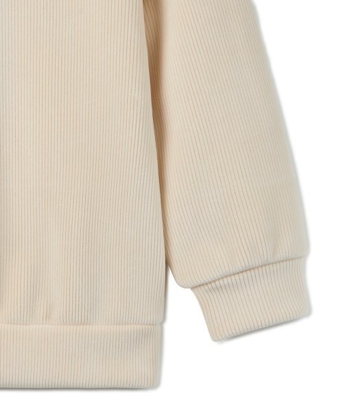 MUSINSA STANDARD KIDS（ムシンサスタンダードキッズ）の「ベルベットコーデュロイスウェットシャツ[クリーム]（スウェット・レディース・その他・100/110/130）」の2枚目の写真