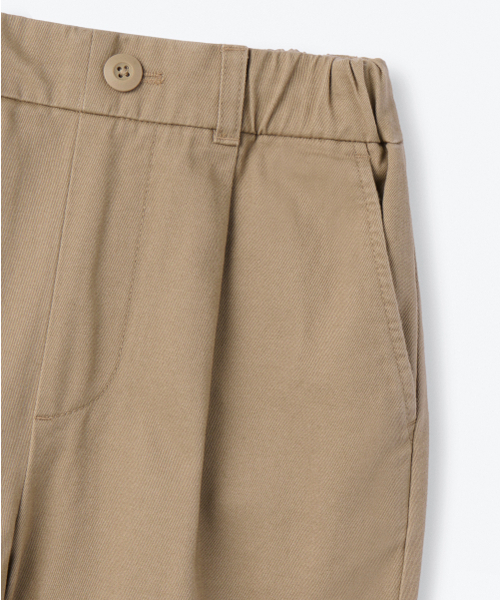 MUSINSA STANDARD KIDS（ムシンサスタンダードキッズ）の「裏起毛ワンタックワイドチノパンツ[ベージュ]（その他パンツ・レディース・その他・100/110/120/130/140/150/160）」の5枚目の写真