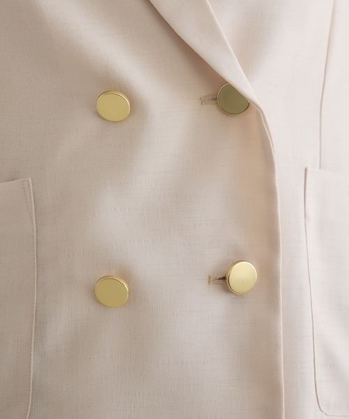 KATHARINE ROSS（キャサリンロス）の「【PILLINI/ピリーニ】麻調メッシュジャケット（テーラードジャケット・レディース・ブラック/ベージュ・FREE）」の21枚目の写真