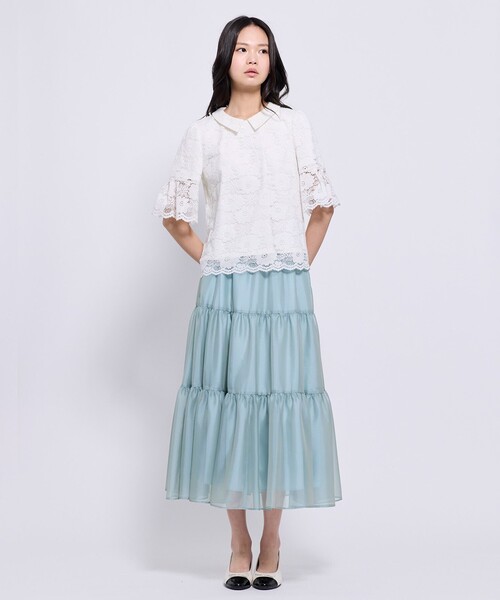 TOCCA(トッカ)の「LACE DREAMLET レースカットソー(Tシャツ/カットソー・レディース・ホワイト系/ブラック系・SMALL/MEDIUM)」の5枚目の写真