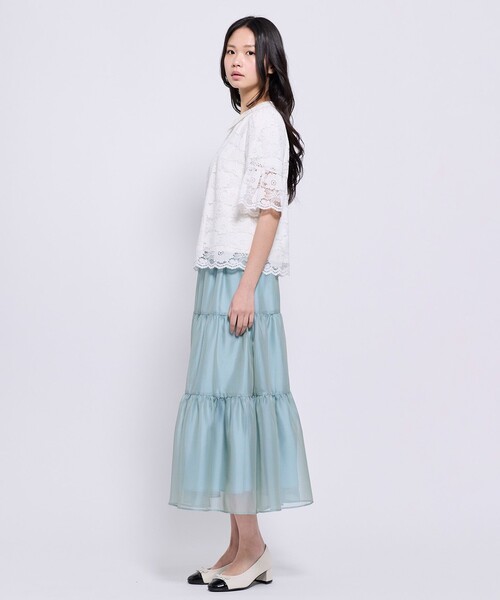 TOCCA(トッカ)の「LACE DREAMLET レースカットソー(Tシャツ/カットソー・レディース・ホワイト系/ブラック系・SMALL/MEDIUM)」の6枚目の写真