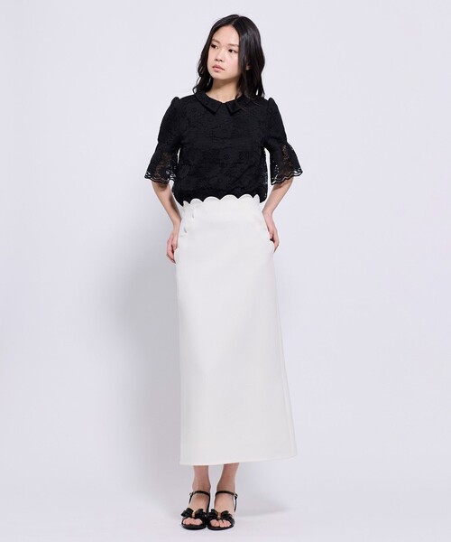 TOCCA(トッカ)の「LACE DREAMLET レースカットソー(Tシャツ/カットソー・レディース・ホワイト系/ブラック系・SMALL/MEDIUM)」の8枚目の写真