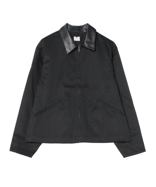 le cercle ADAM ET ROPE'（ルセルクルアダムエロペ）の「【BIGMAC/ビックマック】LIGHT CHINO WORK JACKET/ライトチノワークジャケット（ブルゾン・メンズ・ブラック/ベージュ・L/M）」の2枚目の写真