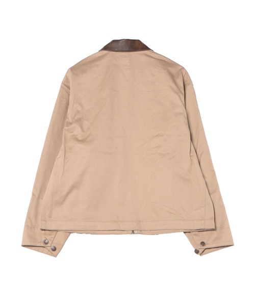 le cercle ADAM ET ROPE'（ルセルクルアダムエロペ）の「【BIGMAC/ビックマック】LIGHT CHINO WORK JACKET/ライトチノワークジャケット（ブルゾン・メンズ・ブラック/ベージュ・L/M）」の4枚目の写真