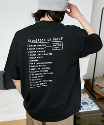 PUBLUX/パブリュクス <機能性素材>LOVE POP STUDIO TRAVEL NOTE タイポグラフィー Tシャツ 限定展開