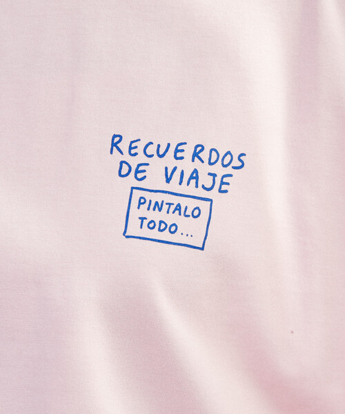 PUBLUX（パブリュクス）の「PUBLUX/パブリュクス ＜機能性素材＞LOVE POP STUDIO　TRAVEL NOTE タイポグラフィー Tシャツ　限定展開（Tシャツ/カットソー・メンズ・ピンク/ネイビー/ブラック/ホワイト・MEDIUM/LARGE/SMALL）」の8枚目の写真