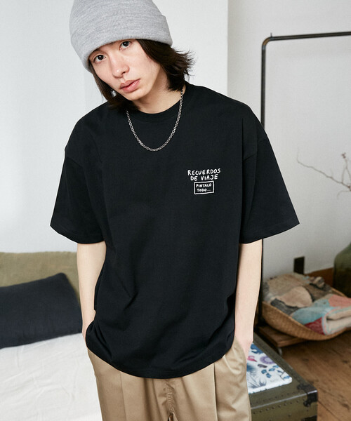 PUBLUX（パブリュクス）の「PUBLUX/パブリュクス ＜機能性素材＞LOVE POP STUDIO　TRAVEL NOTE タイポグラフィー Tシャツ　限定展開（Tシャツ/カットソー・メンズ・ピンク/ネイビー/ブラック/ホワイト・MEDIUM/LARGE/SMALL）」の10枚目の写真