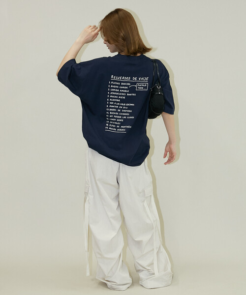 PUBLUX（パブリュクス）の「PUBLUX/パブリュクス ＜機能性素材＞LOVE POP STUDIO　TRAVEL NOTE タイポグラフィー Tシャツ　限定展開（Tシャツ/カットソー・メンズ・ピンク/ネイビー/ブラック/ホワイト・MEDIUM/LARGE/SMALL）」の20枚目の写真