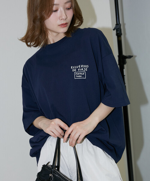 PUBLUX（パブリュクス）の「PUBLUX/パブリュクス ＜機能性素材＞LOVE POP STUDIO　TRAVEL NOTE タイポグラフィー Tシャツ　限定展開（Tシャツ/カットソー・メンズ・ピンク/ネイビー/ブラック/ホワイト・MEDIUM/LARGE/SMALL）」の22枚目の写真