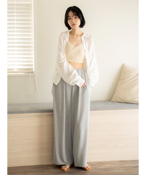 Ungrid(アングリッド)の「カットストレートパンツ(その他パンツ・レディース・ライトグレー/ブラック・FREE)」の3枚目の写真