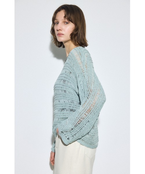 ビアズリー　テープヤーンドルマンニット AZUL BY MOUSSY | テープヤーンドルマンニットトップス (ニット