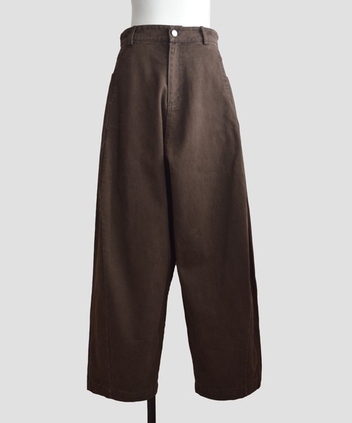 Marient（マリエント）の「カーブ切替デニムPT（デニムパンツ・レディース・ブラウン・S）」の7枚目の写真