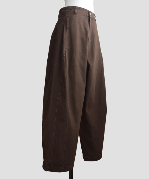 Marient（マリエント）の「カーブ切替デニムPT（デニムパンツ・レディース・ブラウン・S）」の8枚目の写真