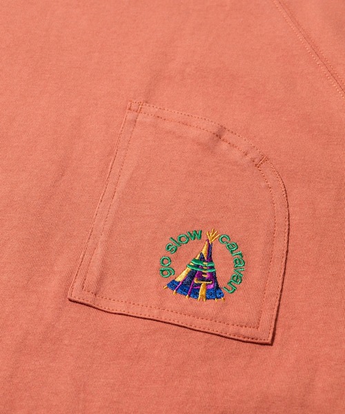 go slow caravan（ゴースローキャラバン）の「USA/C ラグラン セットイン プルオーバーTEE W（Tシャツ/カットソー・レディース・ラベンダー/ネイビー/アイボリー/コーラルピンク・FREE）」の6枚目の写真