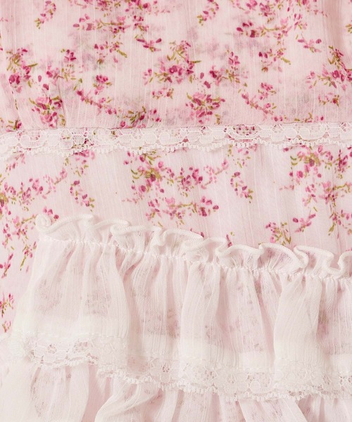 TINA：JOJUN（ティーナジョジュン）の「フリルデザイン フレア キャミチュニック TINA：JOJUN（キャミソール・レディース・サックスブルー/ピンク/ホワイト・M）」の17枚目の写真