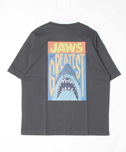 ALWAYS GOOD TIME（オルウェイズグッドタイム）の「【JAWS/ジョーズ】USD加工アートワークプリント半袖Tシャツ（Tシャツ/カットソー・メンズ・ブラック系その他/アイボリー/ホワイト系その他/スミクロ・L/M/LL）」の10枚目の写真