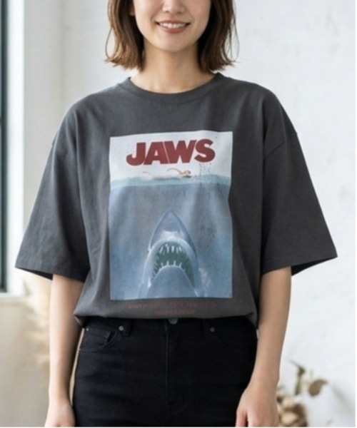 ALWAYS GOOD TIME（オルウェイズグッドタイム）の「【JAWS/ジョーズ】USD加工アートワークプリント半袖Tシャツ（Tシャツ/カットソー・メンズ・ブラック系その他/アイボリー/ホワイト系その他/スミクロ・L/M/LL）」の13枚目の写真