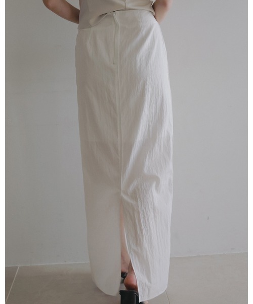 anuke(アンヌーク)の「Sheer Pencil Skirt(スカート・レディース・ネイビー/ホワイト・38inch/36inch)」の9枚目の写真