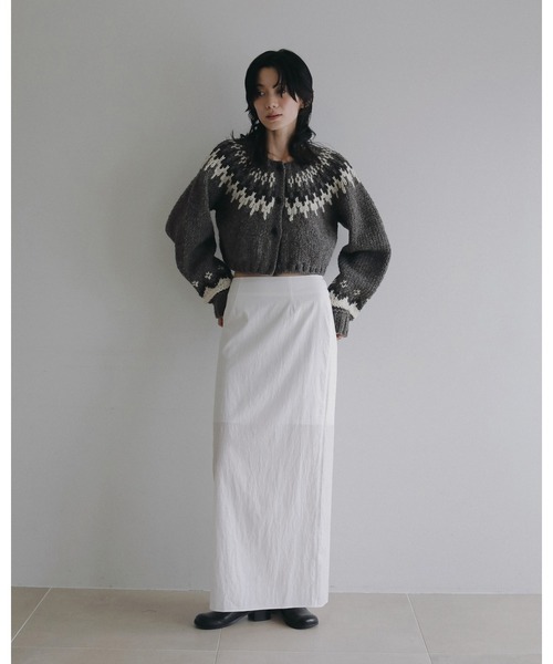anuke(アンヌーク)の「Sheer Pencil Skirt(スカート・レディース・ネイビー/ホワイト・38inch/36inch)」の15枚目の写真