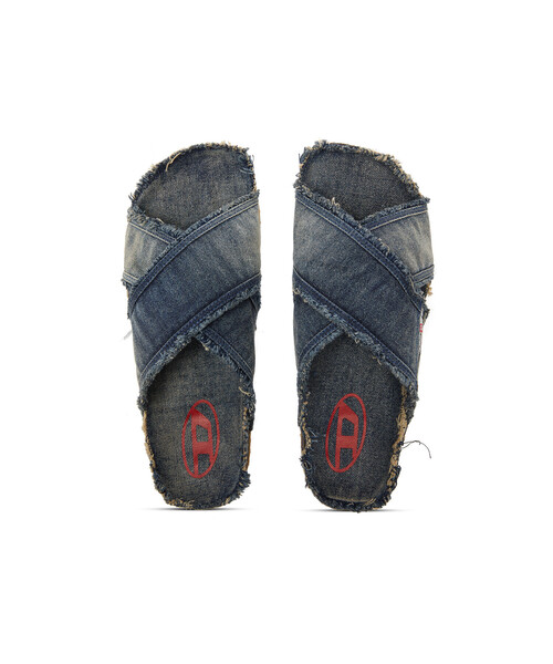 DIESEL（ディーゼル）の「メンズ フラットサンダル D-WOODSTOCK CROSS（サンダル・メンズ・インディゴブルー・43/42）」の5枚目の写真