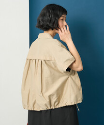 藤本美貴 × FREAK'S STORE/フリークスストア 接触冷感/UVカット Aライン 半袖ジャケット<セットアップ対応>