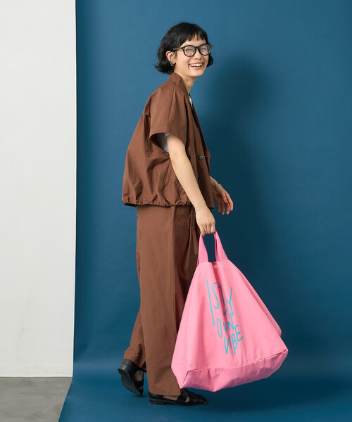 FREAK'S STORE(フリークスストア)の「藤本美貴 × FREAK'S STORE/フリークスストア 接触冷感/UVカット Aライン 半袖ジャケット<セットアップ対応>(テーラードジャケット・レディース・ブラック/ブラウン/ベージュ・フリ-)」の8枚目の写真
