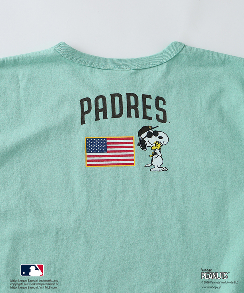 Vintage PEANUTS（ビンテージピーナッツ）の「PEANUTS / ピーナッツ 別注 MLB ベースボール プリントTシャツ（Tシャツ/カットソー・メンズ・ホワイト/ブラック系その他/グレー・LARGE/MEDIUM）」の22枚目の写真