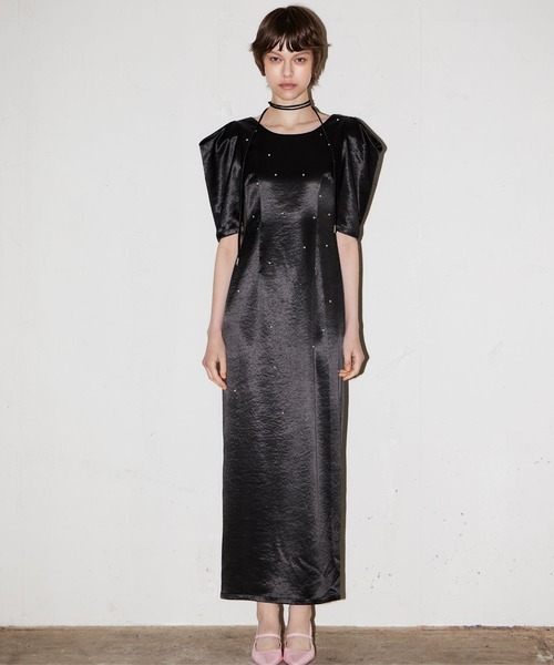 パールグローサテンドレス / pearl glow satin dress（ドレス