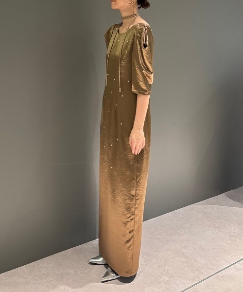 パールグローサテンドレス / pearl glow satin dress（ドレス