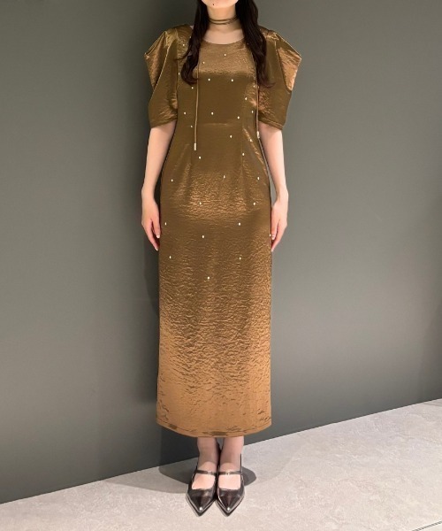 パールグローサテンドレス / pearl glow satin dress（ドレス