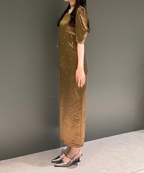 パールグローサテンドレス / pearl glow satin dress（ドレス
