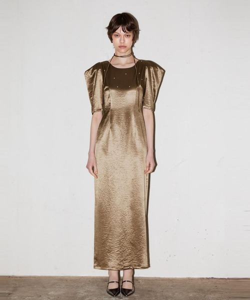 パールグローサテンドレス / pearl glow satin dress（ドレス