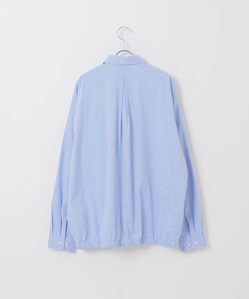 B.C STOCK（ベーセーストック）の「FORHUS ストライプシャツブルゾン（その他アウター・メンズ・ブルー系その他/ホワイト・LARGE/MEDIUM）」の13枚目の写真