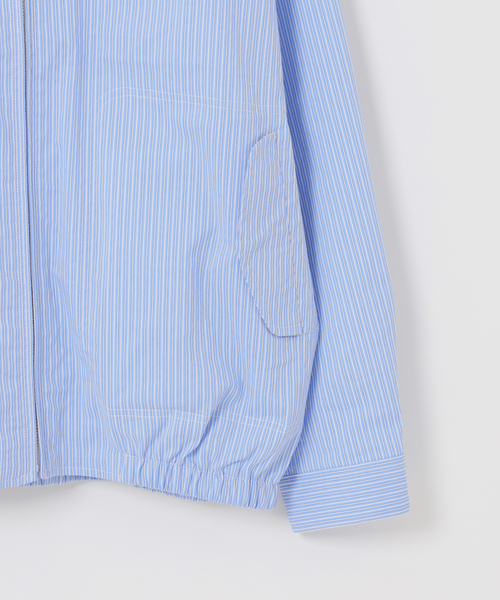 B.C STOCK（ベーセーストック）の「FORHUS ストライプシャツブルゾン（その他アウター・メンズ・ブルー系その他/ホワイト・LARGE/MEDIUM）」の17枚目の写真