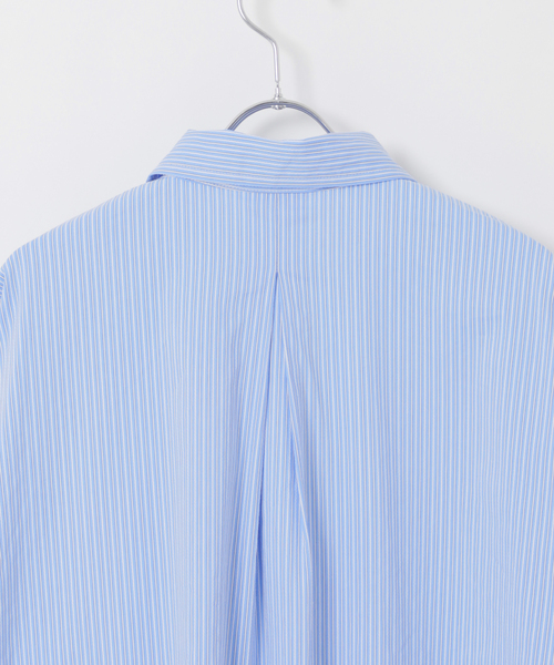 B.C STOCK（ベーセーストック）の「FORHUS ストライプシャツブルゾン（その他アウター・メンズ・ブルー系その他/ホワイト・LARGE/MEDIUM）」の20枚目の写真