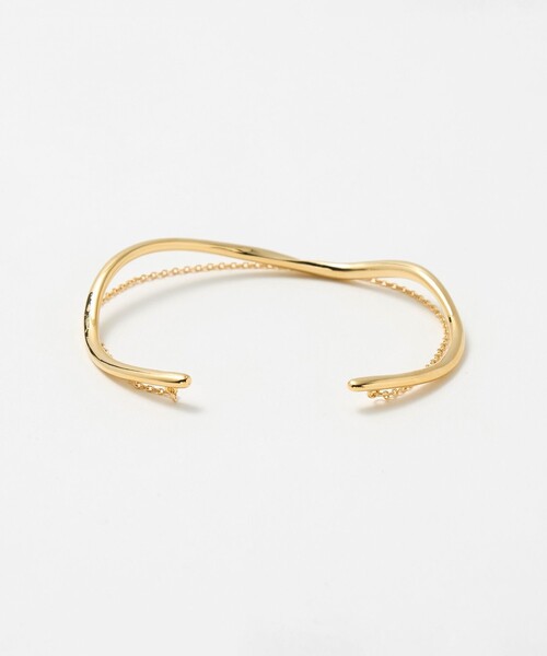 UNITED ARROWS（ユナイテッドアローズ）の「ライン&チェーン バングル（ブレスレット・レディース・ゴールド/シルバー・FREE）」の7枚目の写真