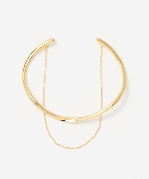 UNITED ARROWS（ユナイテッドアローズ）の「ライン&チェーン バングル（ブレスレット・レディース・ゴールド/シルバー・FREE）」の6枚目の写真