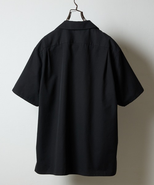 NUMBER (N)INE（ナンバーナイン）の「TWILL OPEN COLLAR S/S SHIRT / ワンポイント 刺繍 ツイル ショートスリーブ オープンカラー シャツ（シャツ/ブラウス・メンズ・オリーブ/ブラック・4/3/2）」の10枚目の写真