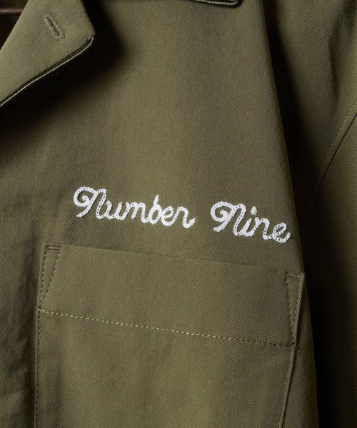 NUMBER (N)INE（ナンバーナイン）の「TWILL OPEN COLLAR S/S SHIRT / ワンポイント 刺繍 ツイル ショートスリーブ オープンカラー シャツ（シャツ/ブラウス・メンズ・オリーブ/ブラック・4/3/2）」の14枚目の写真