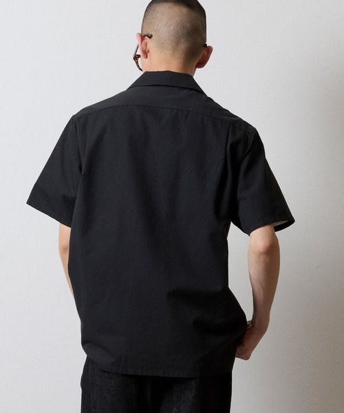 NUMBER (N)INE（ナンバーナイン）の「TWILL OPEN COLLAR S/S SHIRT / ワンポイント 刺繍 ツイル ショートスリーブ オープンカラー シャツ（シャツ/ブラウス・メンズ・オリーブ/ブラック・4/3/2）」の22枚目の写真