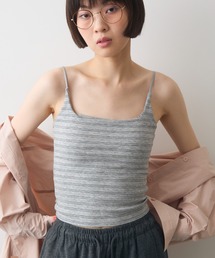 cup border cami / カップ付きボーダーキャミ