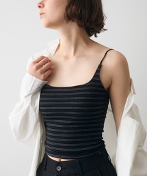 cup border cami / カップ付きボーダーキャミ