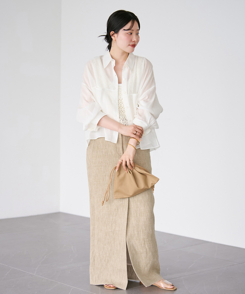 plage（プラージュ）の「《WEB限定追加》les Tendre leather clutch バッグ（ショルダーバッグ・レディース・ブラック/モカ・FREE）」の4枚目の写真