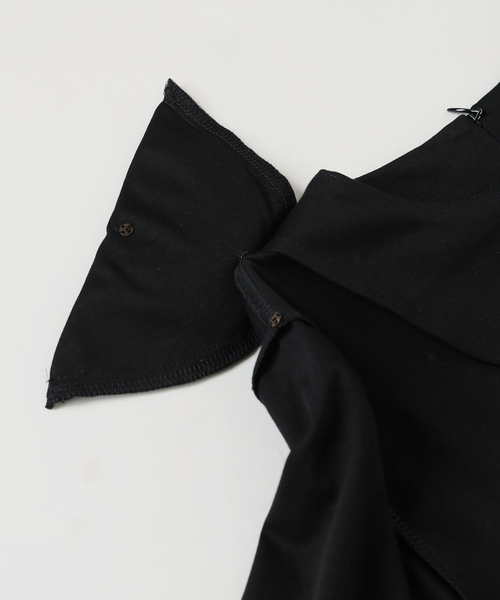 VERMEIL par iena（ヴェルメイユパーイエナ）の「Smooth マキシワンピース（ワンピース・レディース・ブラック/カーキ・FREE）」の11枚目の写真