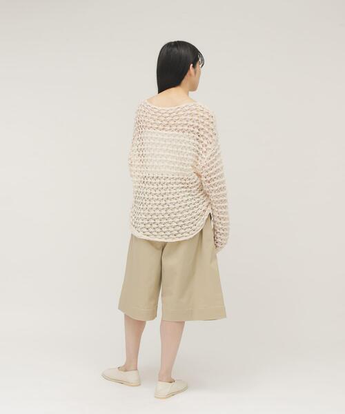 KBF（ケイビーエフ）の「クロシェルーズニット（ニット/セーター・レディース・アイボリー/ブラック/グリーン系その他・ONE）」の9枚目の写真