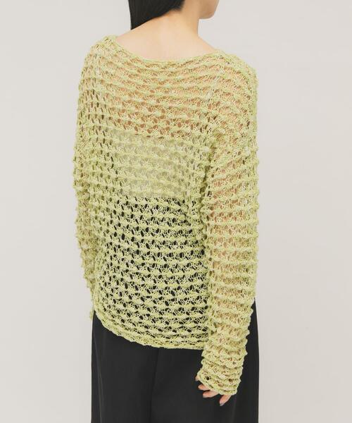 KBF（ケイビーエフ）の「クロシェルーズニット（ニット/セーター・レディース・アイボリー/ブラック/グリーン系その他・ONE）」の14枚目の写真