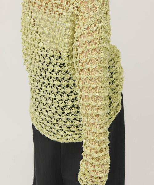 KBF（ケイビーエフ）の「クロシェルーズニット（ニット/セーター・レディース・アイボリー/ブラック/グリーン系その他・ONE）」の15枚目の写真